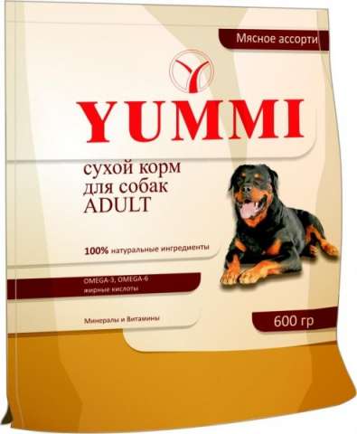 Сухой корм для собак YUMMI PREMIUM МЯСНОЕ АССОРТИ Сухой корм для собак YUMMI PREMIUM МЯСНОЕ АССОРТИ